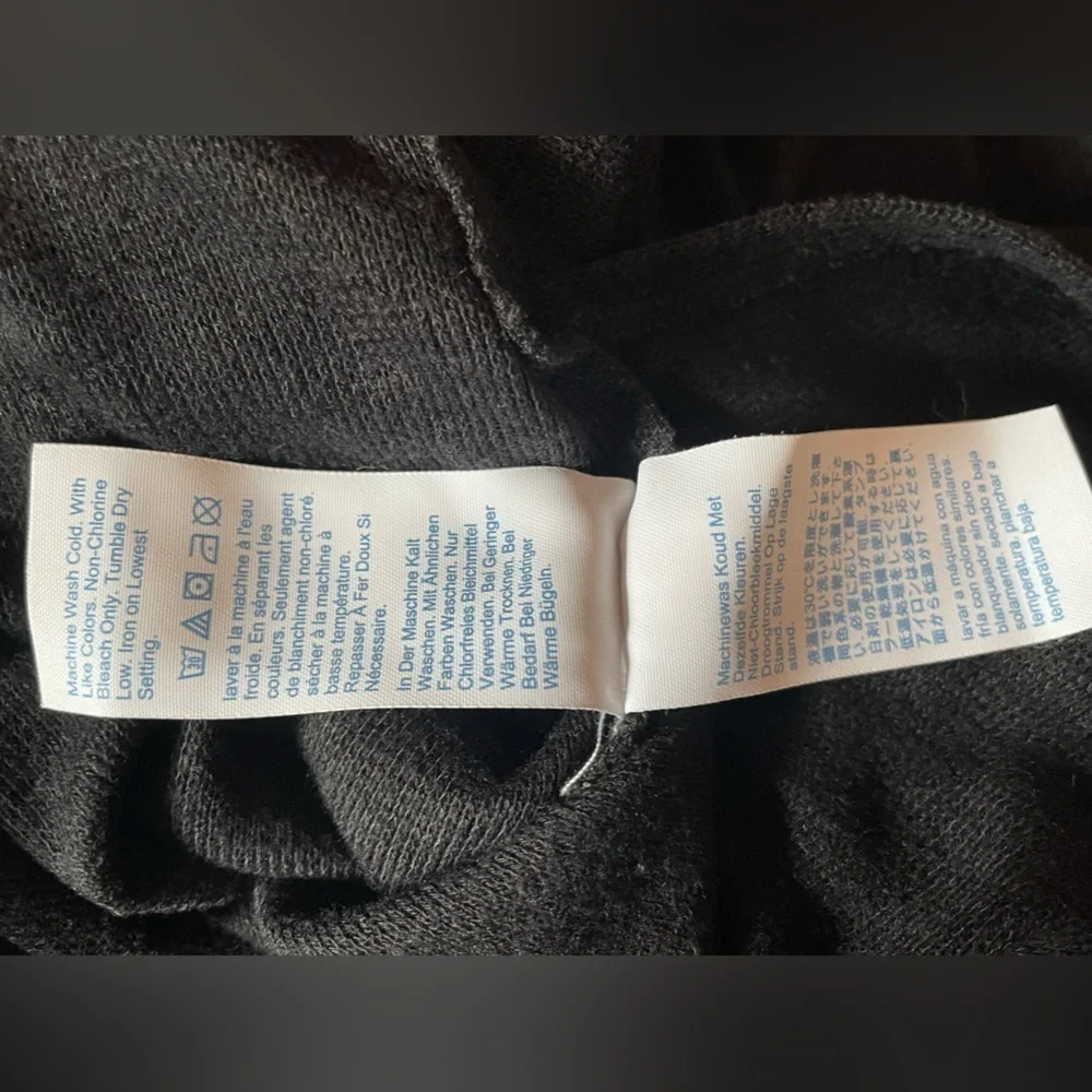 J Crew Vintage Fleece black turtleneck